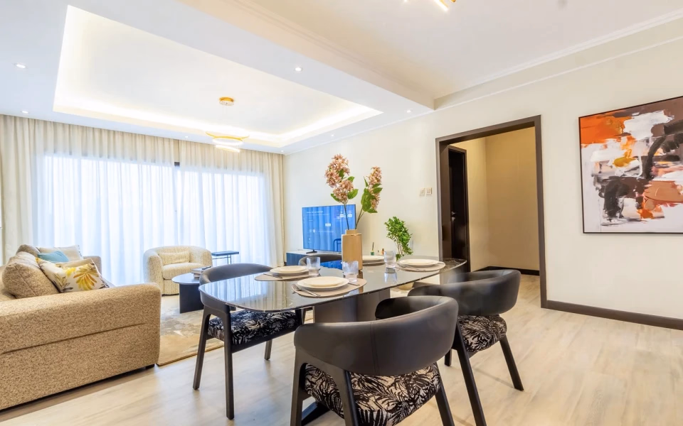 Pearl riverside - Furnished two-bedroom apartment for Rent
